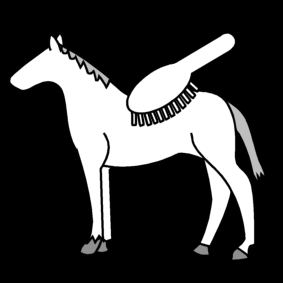 paard borstelen